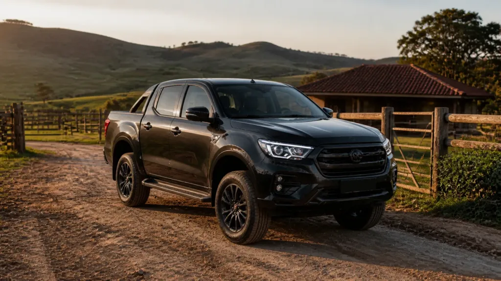 Toyota Hilux diesel 4x4 em ambiente rural com foco em revisão preventiva no sul de Minas