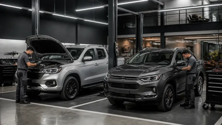 Revisão L200 Triton e Fiat Toro Minas Gerais em oficina especializada com scanner e manutenção preventiva