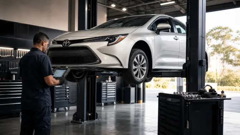 Revisão Toyota Corolla em Lavras com diagnóstico eletrônico e manutenção de câmbio CVT na Car Tech Garage