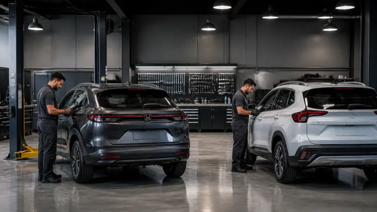 Revisão do Honda HR-V e Corolla Cross Lavras em oficina especializada com scanner e manutenção preventiva
