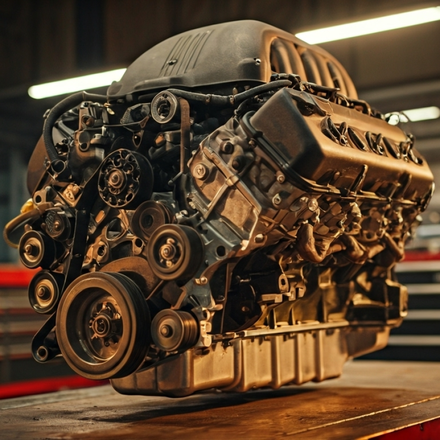 Retífica de Motor em Veículos Importados, o motor esta fora do carro